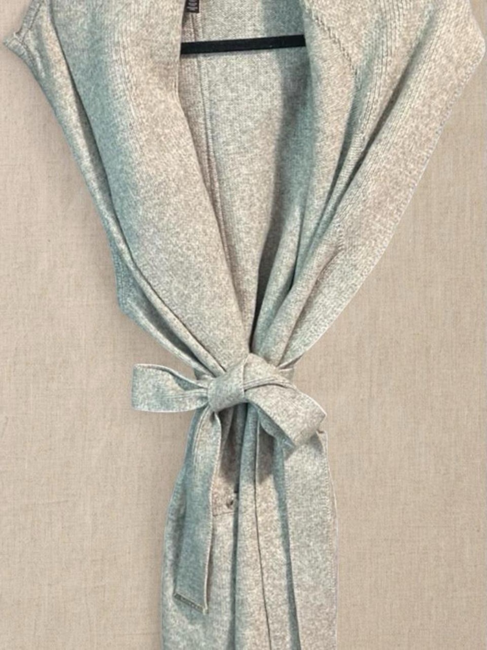 Neutral Light Gray Sweater Cardigan